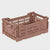 Mini Folding Crate / Warm Taupe