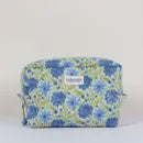 Floral Zip Washbag / Sage