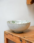 Amanda Porcelain Serving Bowl / Speckled Green