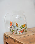 Anna Floral Glass Pitcher