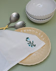 Floral Embroidered Napkin