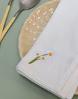 Floral Embroidered Napkin