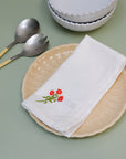 Floral Embroidered Napkin