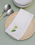 Floral Embroidered Napkin