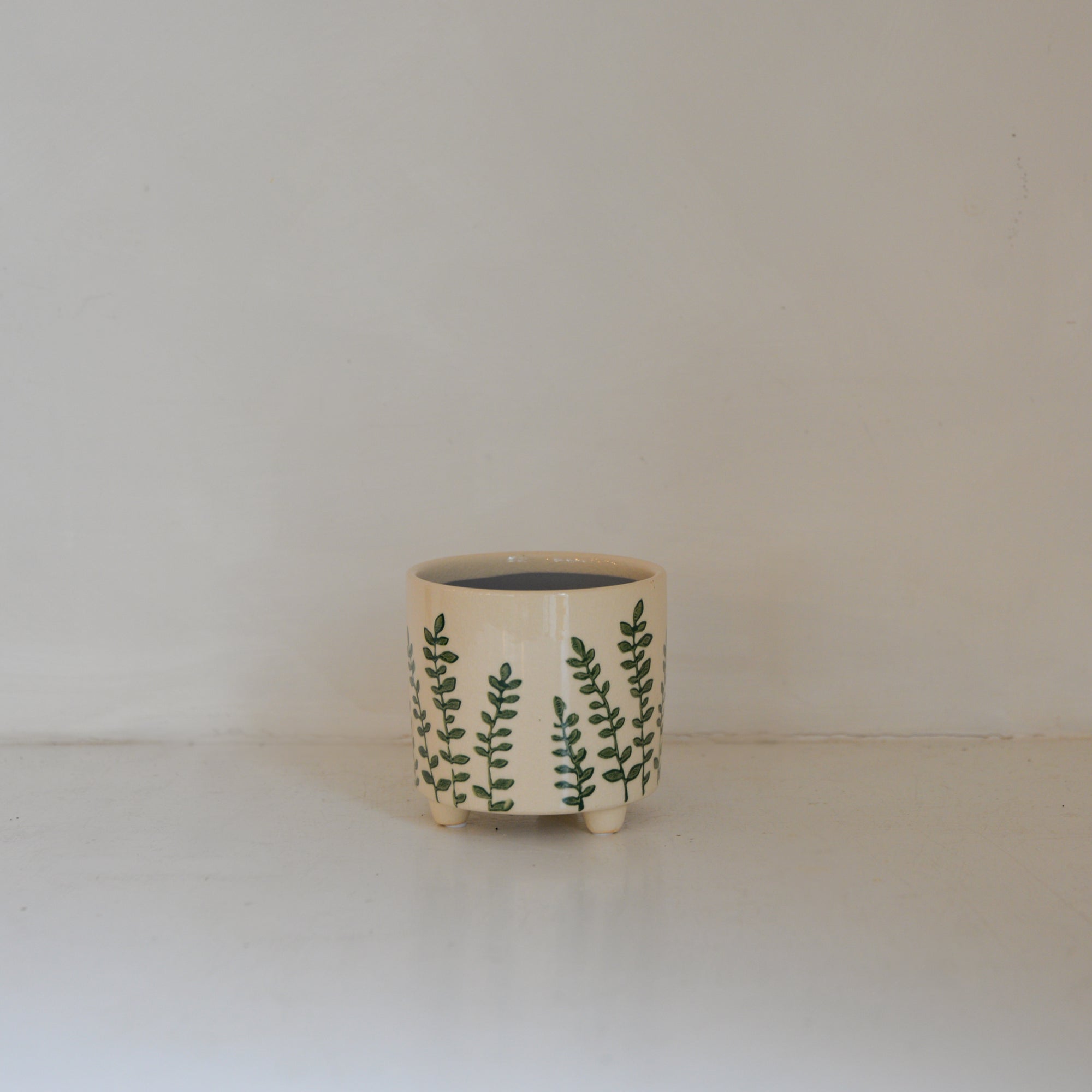 Haga Glazed Plant Pots Green / Various Sizes