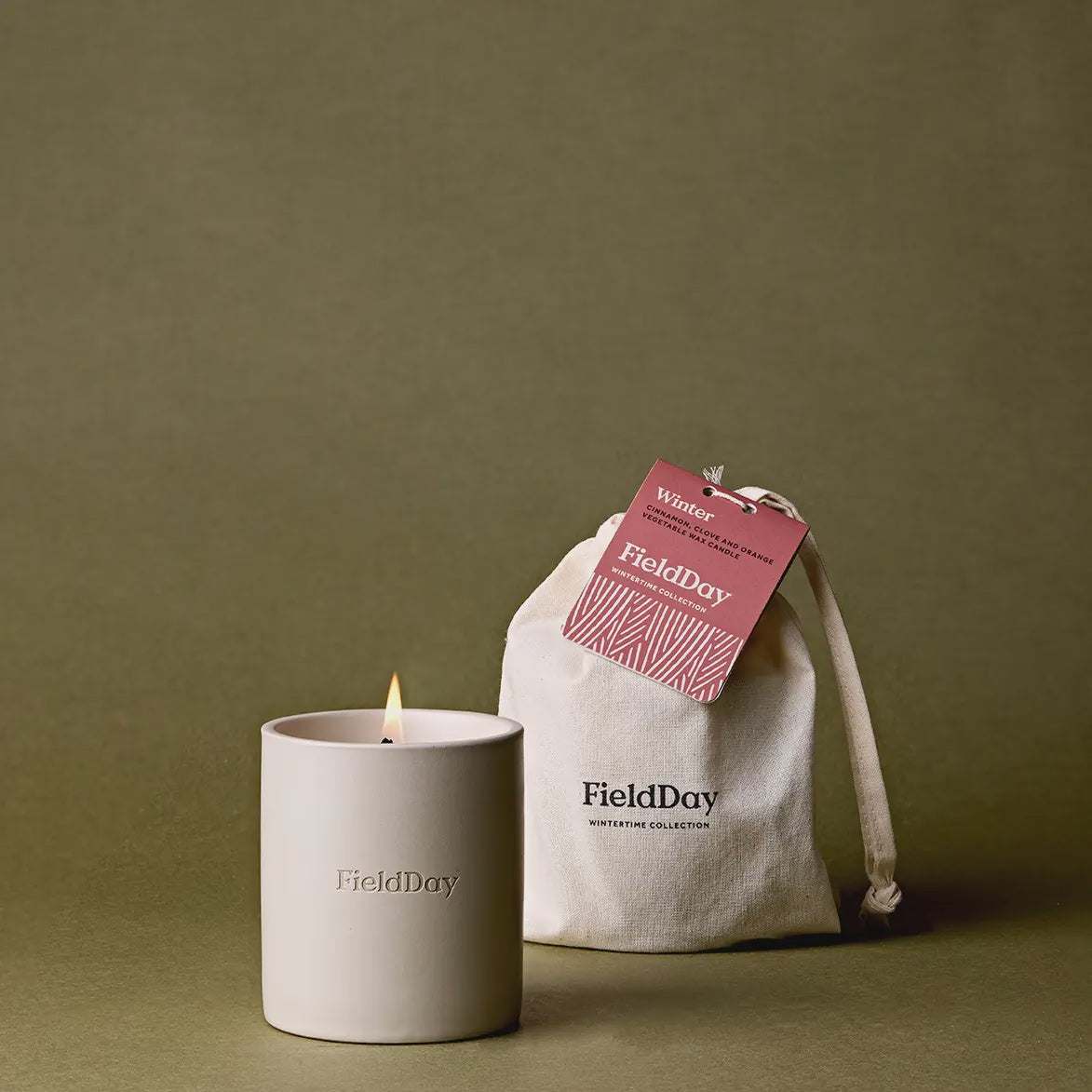 Large Christmas Soy Candle / Winter