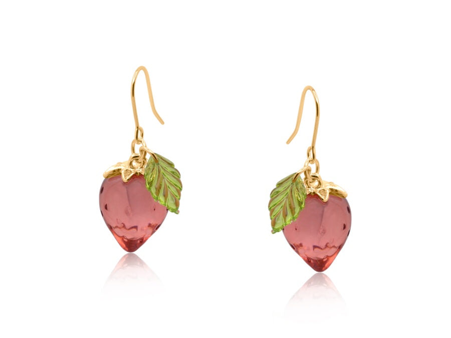 Yagoda Strawberry Drop Earrings