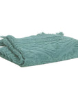 Jacquard Floral Hand Towel / Grey Green
