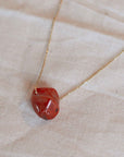Pilgrim Chakra Carnelian Gold Plated Necklace