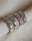 Pauline Set of Four Crystal Silver Plated Hoops