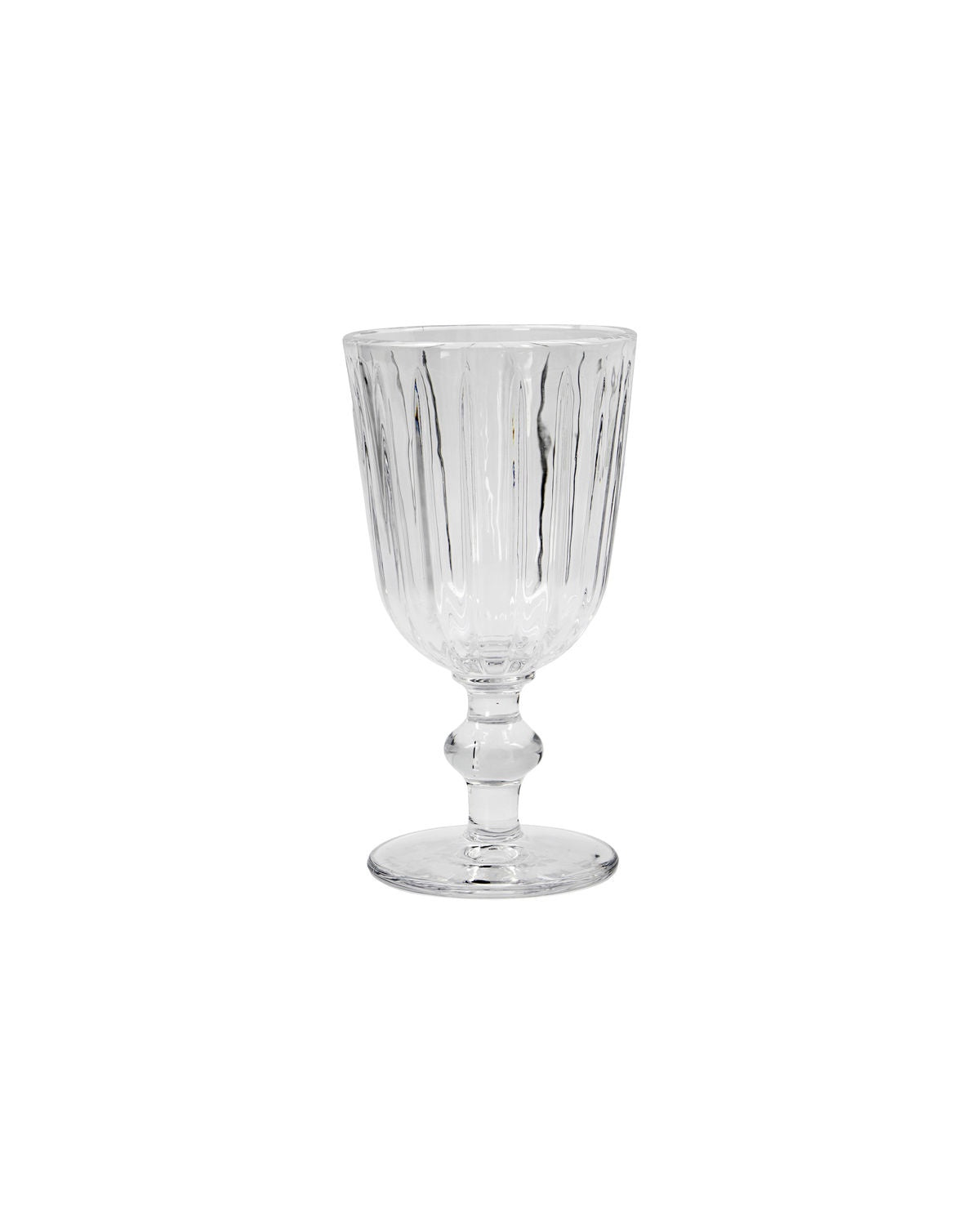 Wine Glass with Grooves