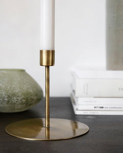House Doctor Anit Candle Brass Candle Stand in Tall