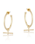 T-Bar Earrings / Gold