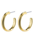 Pilgrim Amina Medium Hoop Earrings in Gold or Silver