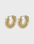 Pilgrim Sara Spiral Hoop Earrings in Gold