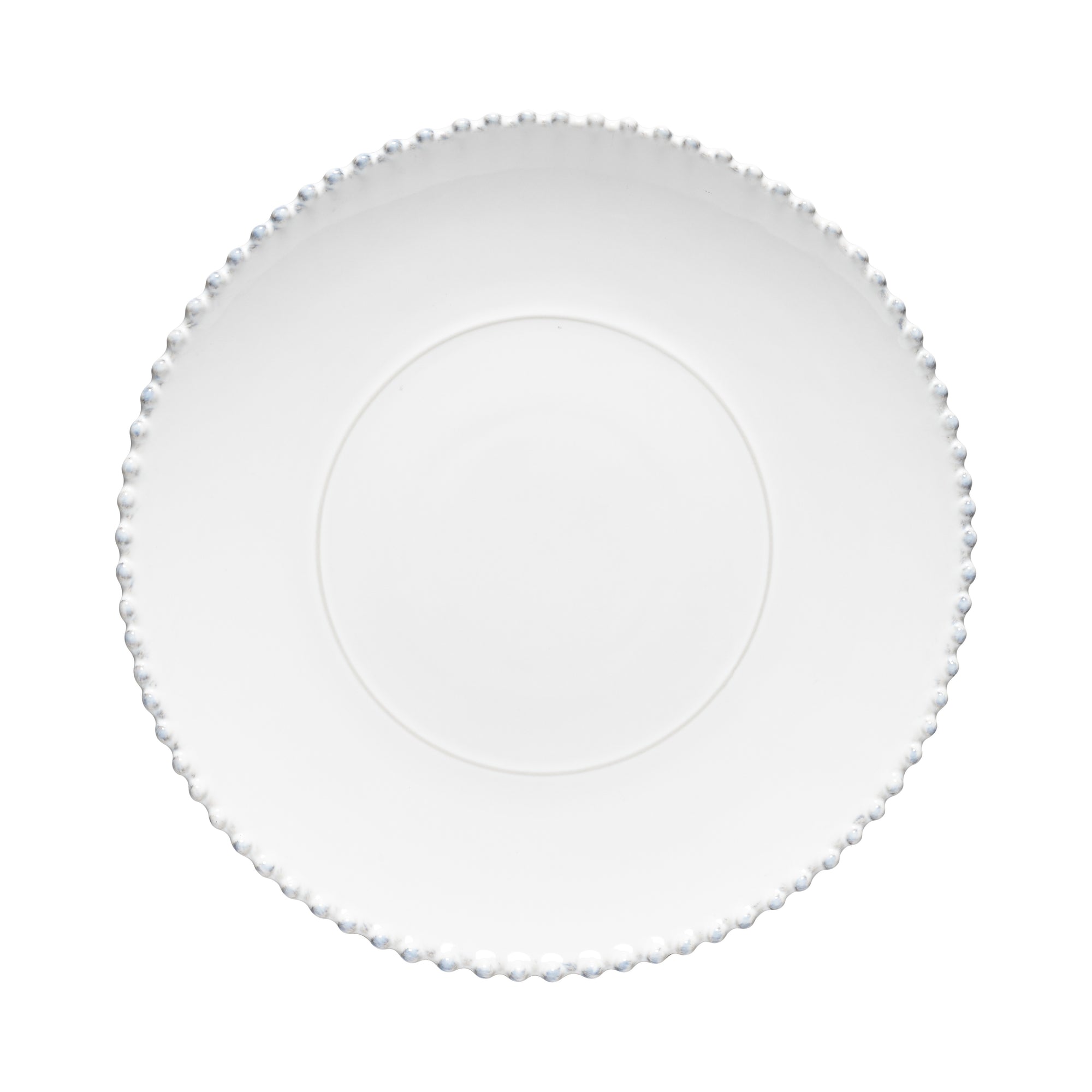 Pearl White Round Platter / Charger  33cm