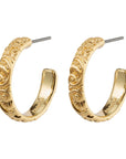 Pilgrim Blair Medium Hoop Earring in Gold