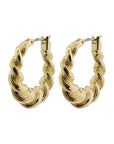 Pilgrim Eileen Twirl Hoop Earrings in Gold or Silver