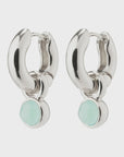 Pilgrim Gemstone Hoop Earrings