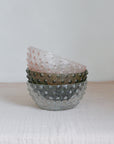 Hobnail Glass Bowls / Colours