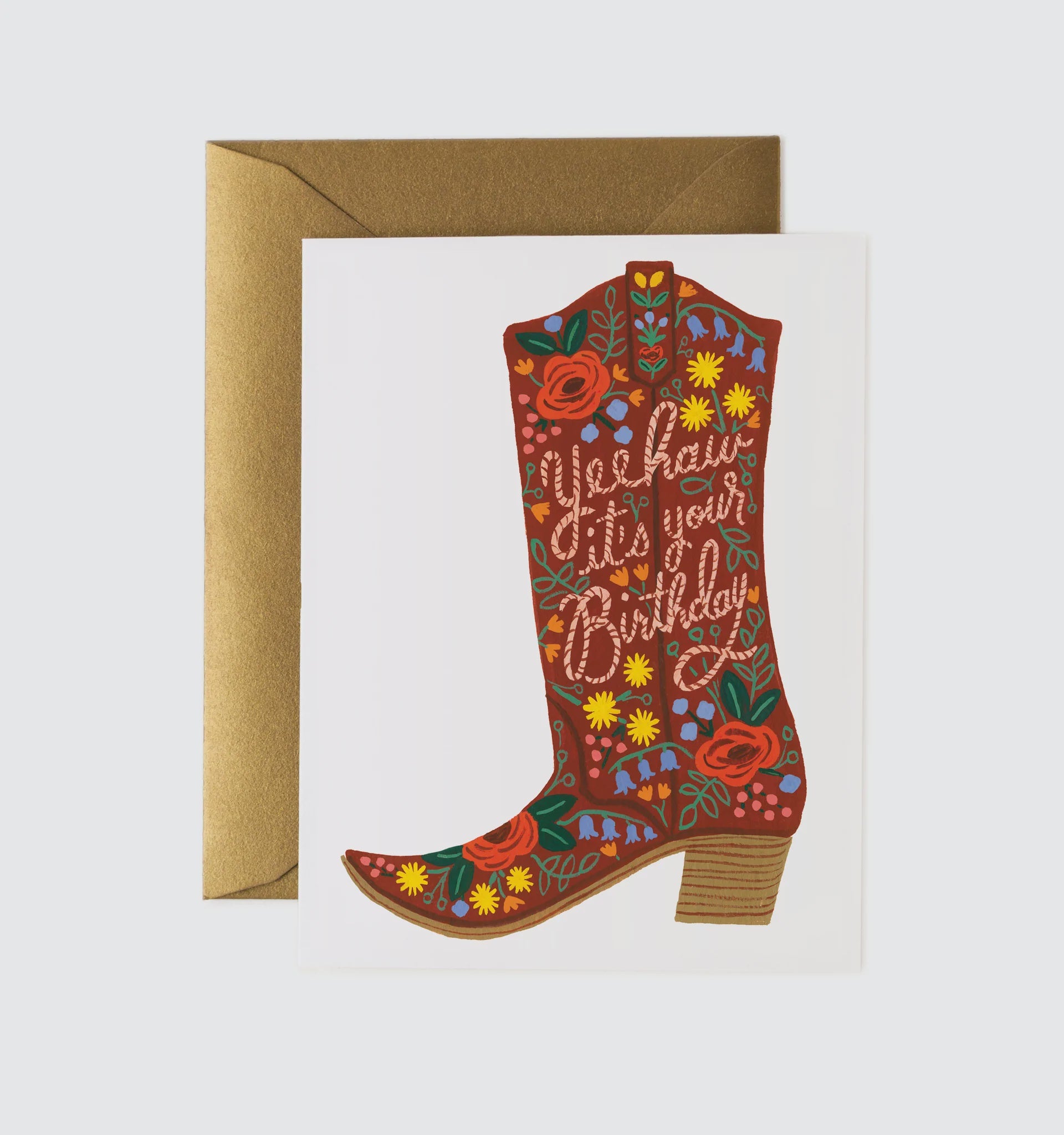 Rifle Paper Co. 'Yeehaw' Birthday Boot Card