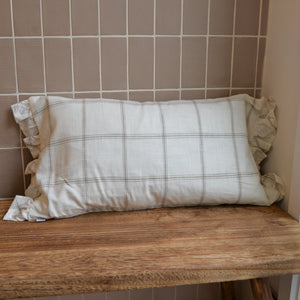 Alma Rectangle Grid Cushions / 35 x 65cm