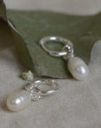 Baker Freshwater Pearl Earring in Gold or Silver
