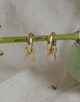 Pilgrim Gemstone Hoop Earrings