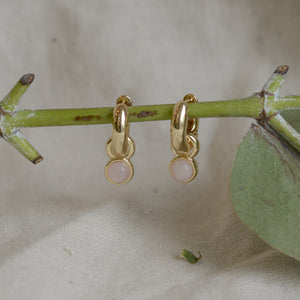 Pilgrim Gemstone Hoop Earrings