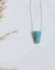 Pilgrim Chakra Amazonite Necklace in Silver