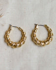 Pilgrim Eileen Twirl Hoop Earrings in Gold