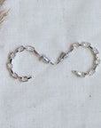 Pilgrim Eira Cable Chain Hoop Earrings in Silver
