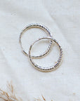 Pilgrim Euphoric Hoop Earrings in Silver