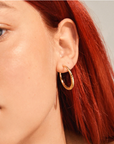 Pilgrim Euphoric Hoop Earrings in Gold or Silver