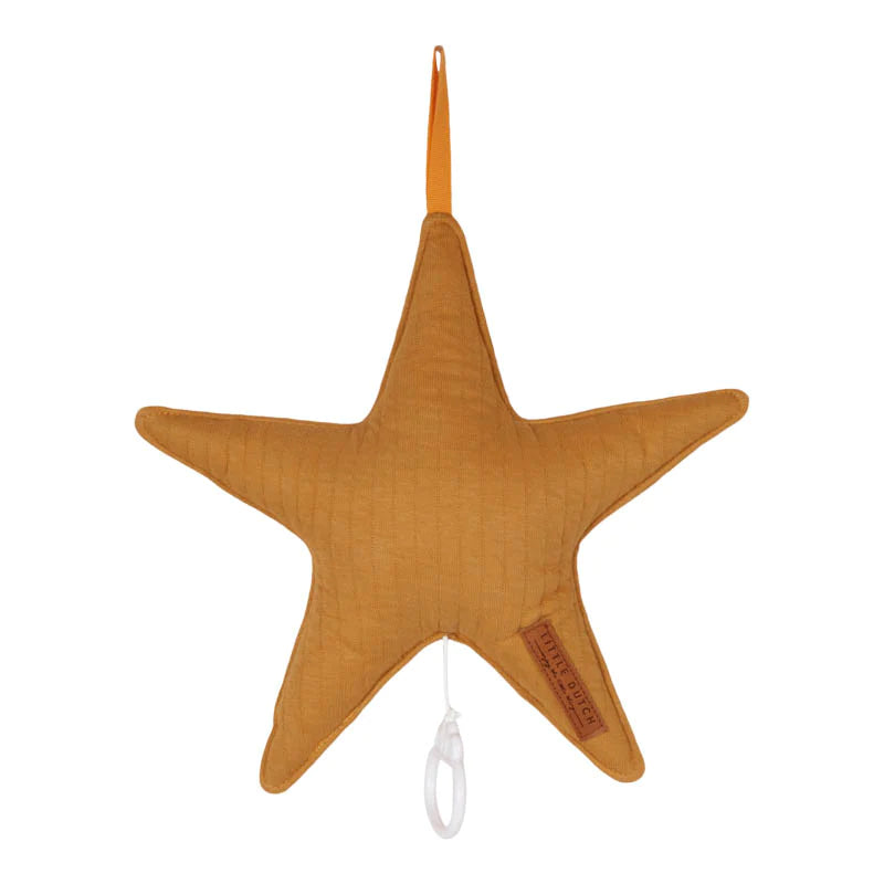 Star Shaped Music Box in Ochre