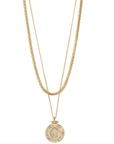 Pilgrim Nomad 2-in-1 Coin Necklace Gold Plated