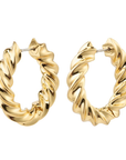 Pilgrim Leila Chunky Twirl Hoops Gold Plated