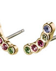 Pilgrim Anita Gold Plated Earrings in Multi