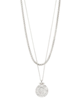 Pilgrim Nomad 2-in-1 Coin Necklace Silver Plated