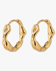 Pilgrim Zion Huggie Hoop Earrings