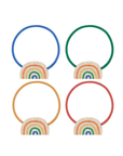 Mimi and Lula Natural Rainbow Pony Hair ties Pack