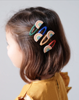 Mimi and Lula Natural Rainbow Clic Clac Hair Clips
