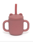 Silicone Straw Cup With Handles in Various