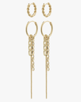 Pilgrim Euphoric Hoop Earring Set in Gold