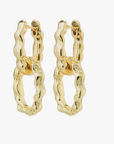 Pilgrim Reflect Recycled Earrings Gold Plated