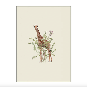 Floral Giraffe Print