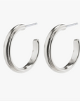 Pilgrim Amina Medium Hoop Earrings in Gold or Silver