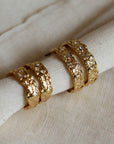 Pauline Set of Four Crystal Gold Plated Hoops