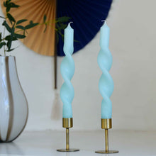 Load image into Gallery viewer, Broste Mint Green Twist Candles