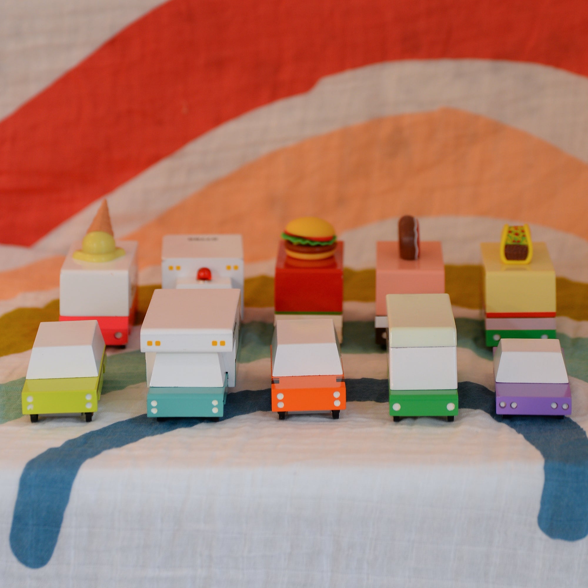 Candylab Wooden Car Toys in Various